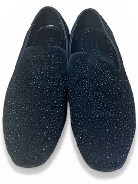Moretti Black Label Xavier Studded Loafers Black Size 11.5